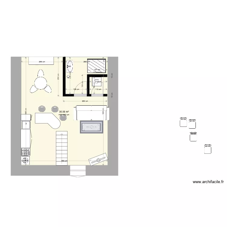 34 a du petit vaux. Plan de 34 a du petit vaux. Plan de