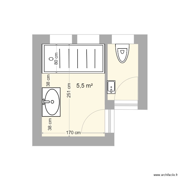 SDB2ROBERT4. Plan de 0 pièce et 0 m2