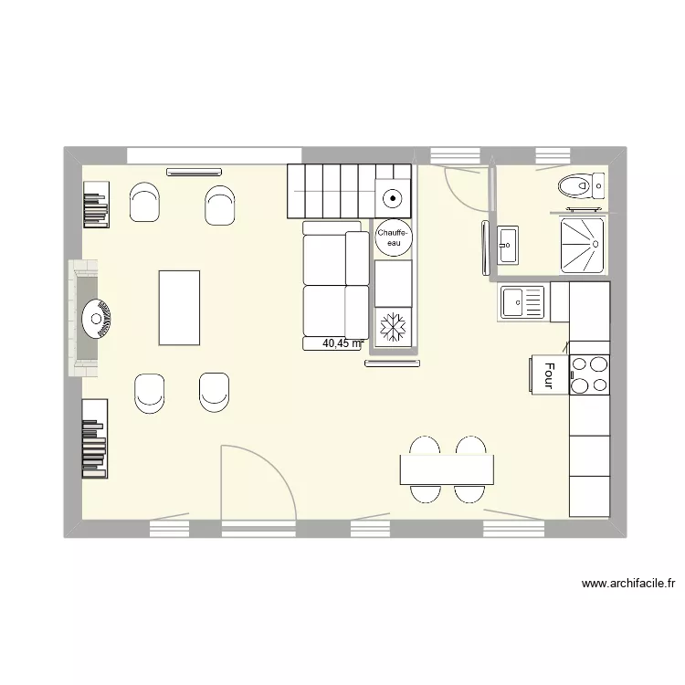 RDC PM variante. Plan de 1 et 40 m² RDC PM variante. Plan de 1 et 40 m²