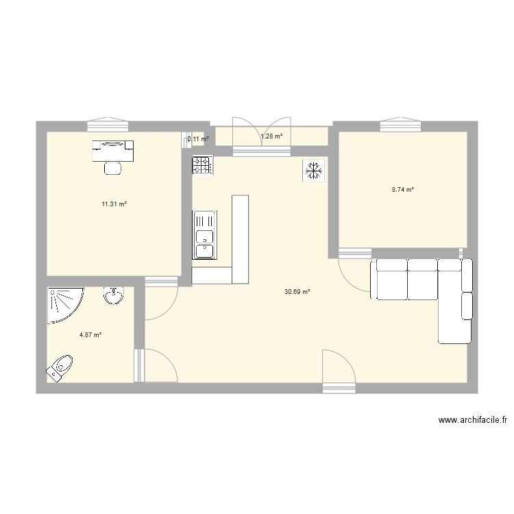 maison. Plan de 0 pièce et 0 m2