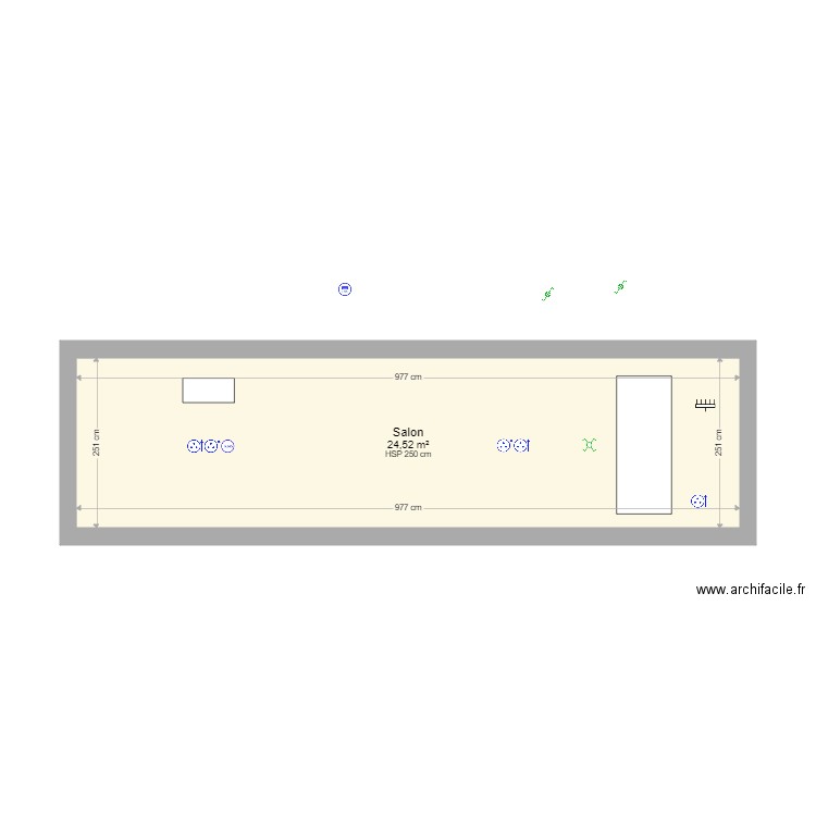 salon prises coté garage. Plan de 0 pièce et 0 m2