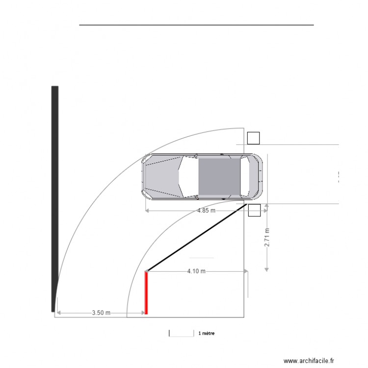parcours auto Rayon de Braquage Autoturn. Plan de 0 pièce et 0 m2