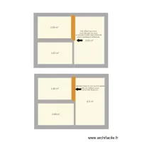 D&eacute;calage de mur align&eacute;