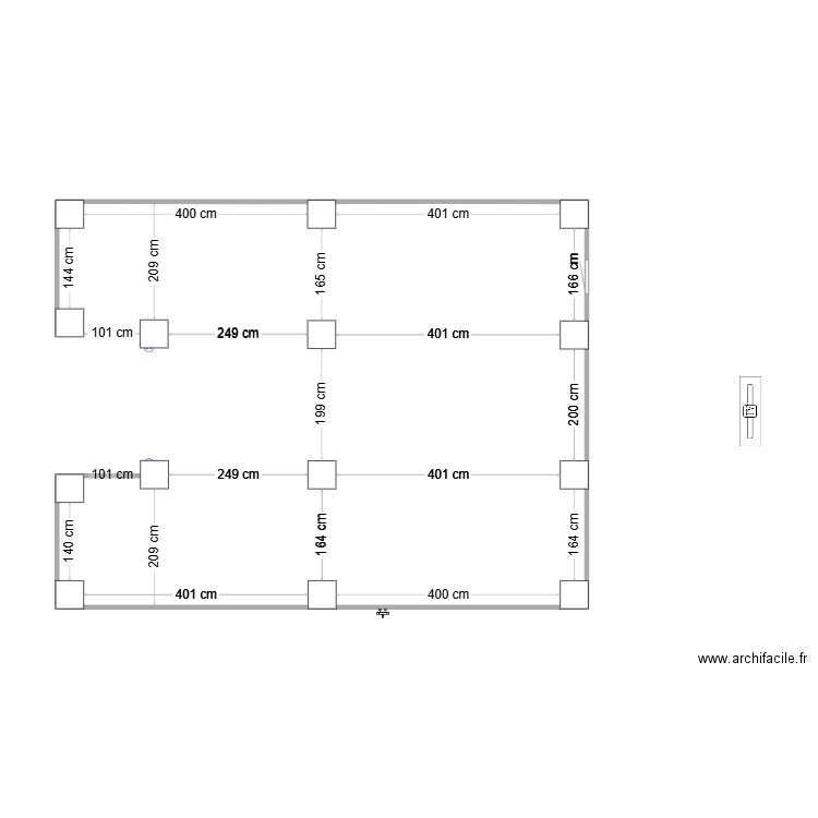 Maison st meard 2. Plan de 5 pièces et 63 m2