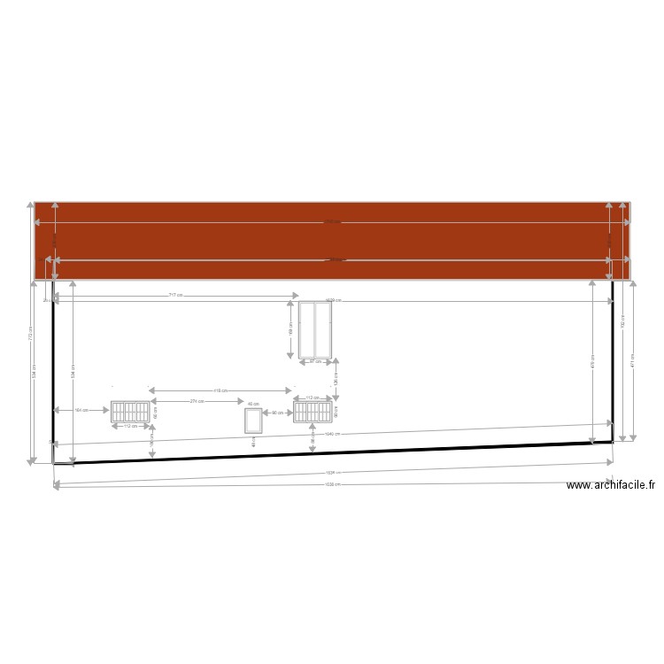 Plan facade Arriere  mick. Plan de 0 pièce et 0 m2