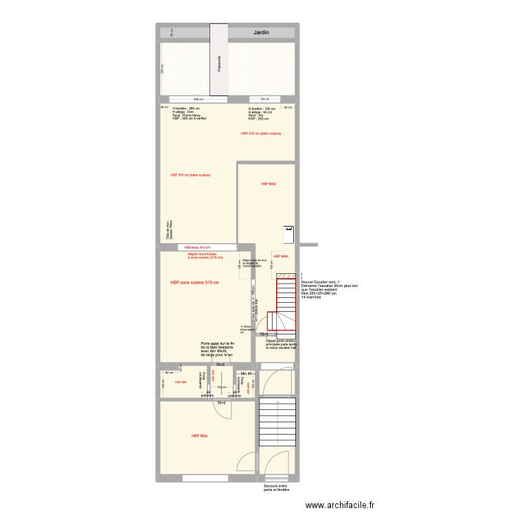 Construction Banning 21 Rez. Plan de 9 pièces et 103 m2