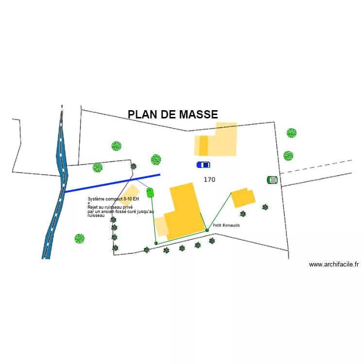 Faug&egrave;re. Plan de 