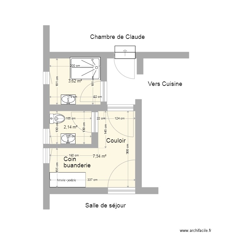 Aménagement Pie X. Plan de 0 pièce et 0 m2