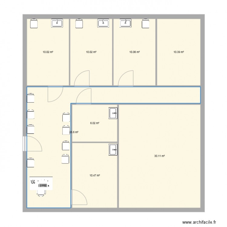 plan appartement kiné