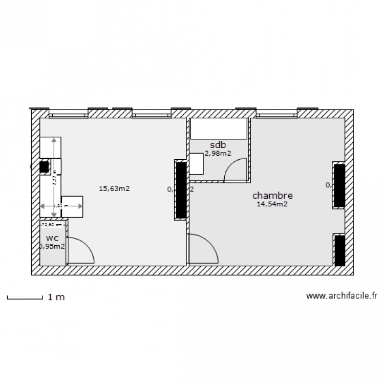 orsel futur cuisine. Plan de 0 pièce et 0 m2