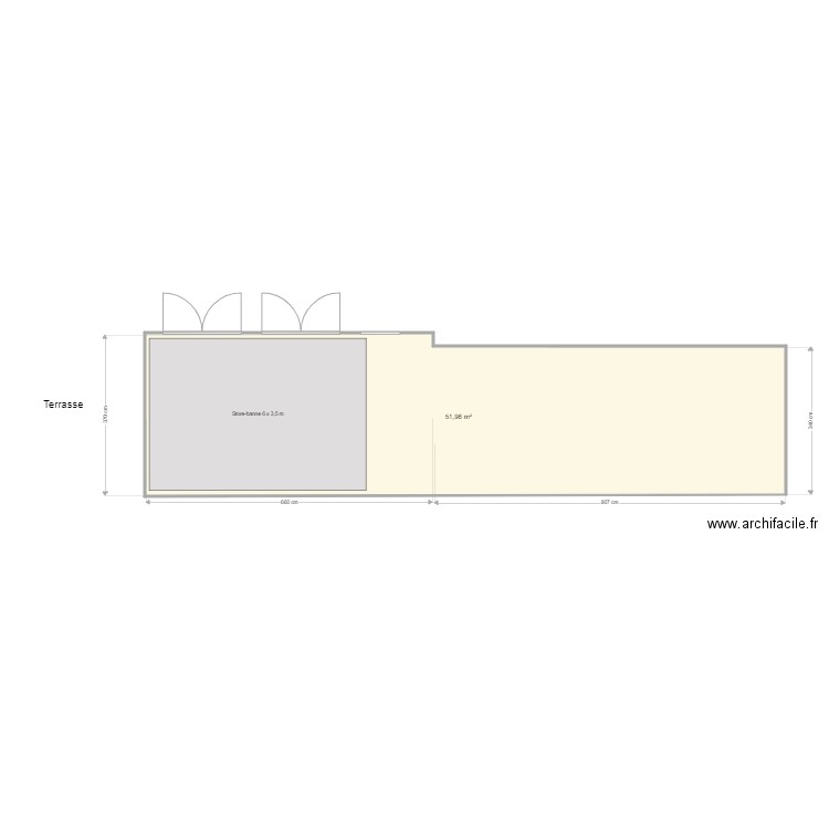 10 passage Rivière plan terrasse v2. Plan de 0 pièce et 0 m2