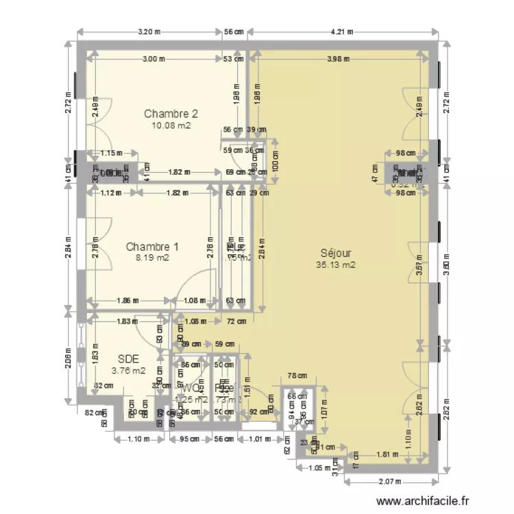 Fontyne apres travaux. Plan de 