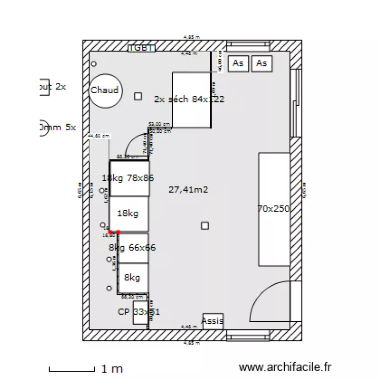 Paliseul lavoir. Plan de 