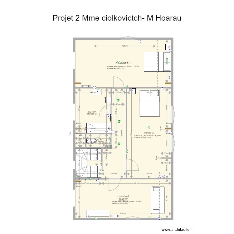 projet2 Ciokovicth Hoarau. Plan de 0 pièce et 0 m2