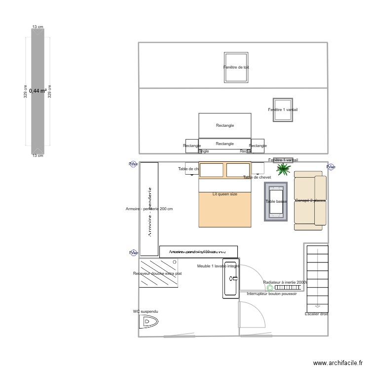 beemd chambre. Plan de 1 pièce et 0 m2