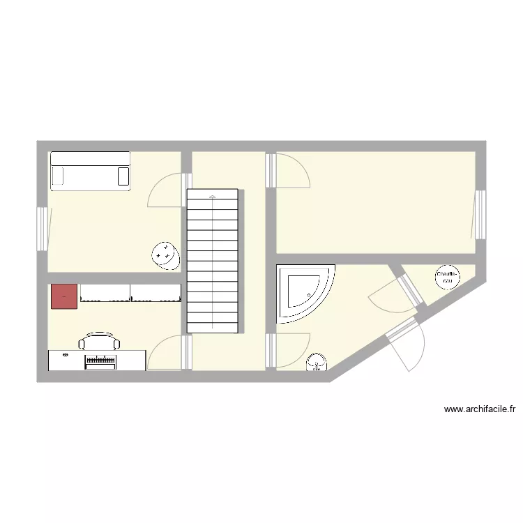 Maison 1er. Plan de 