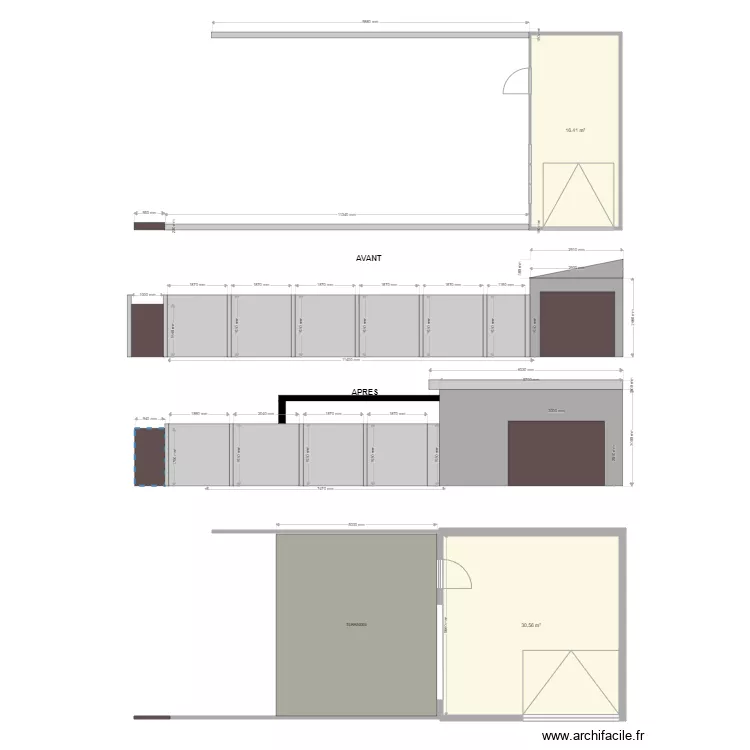 Projet extension de garage projet 2. Plan de 