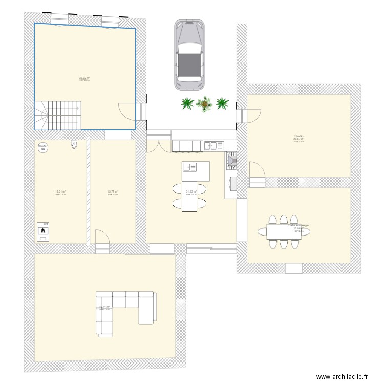 Patate House. Plan de 0 pièce et 0 m2