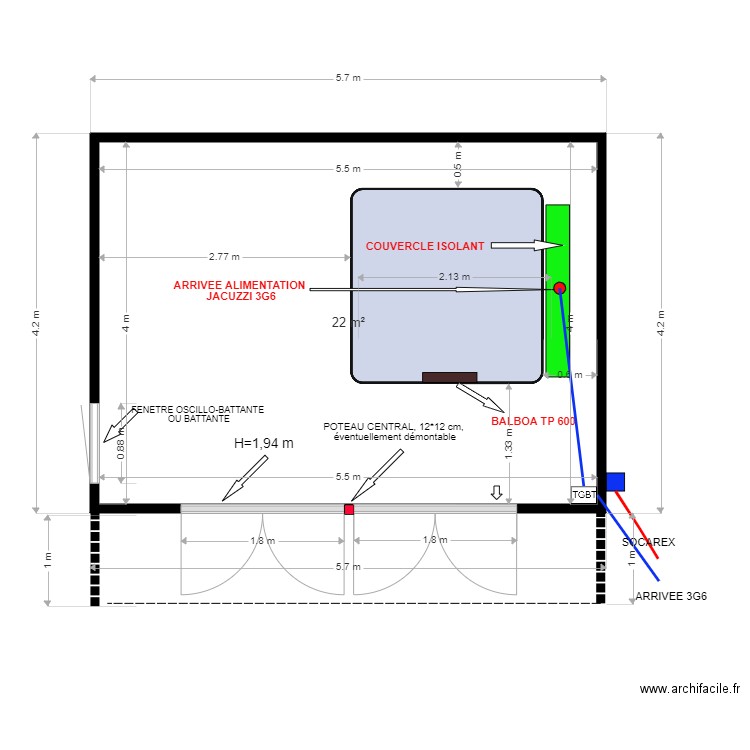 JACUZZI WANZOUL 20210107 V6 SENSATION O. Plan de 0 pièce et 0 m2