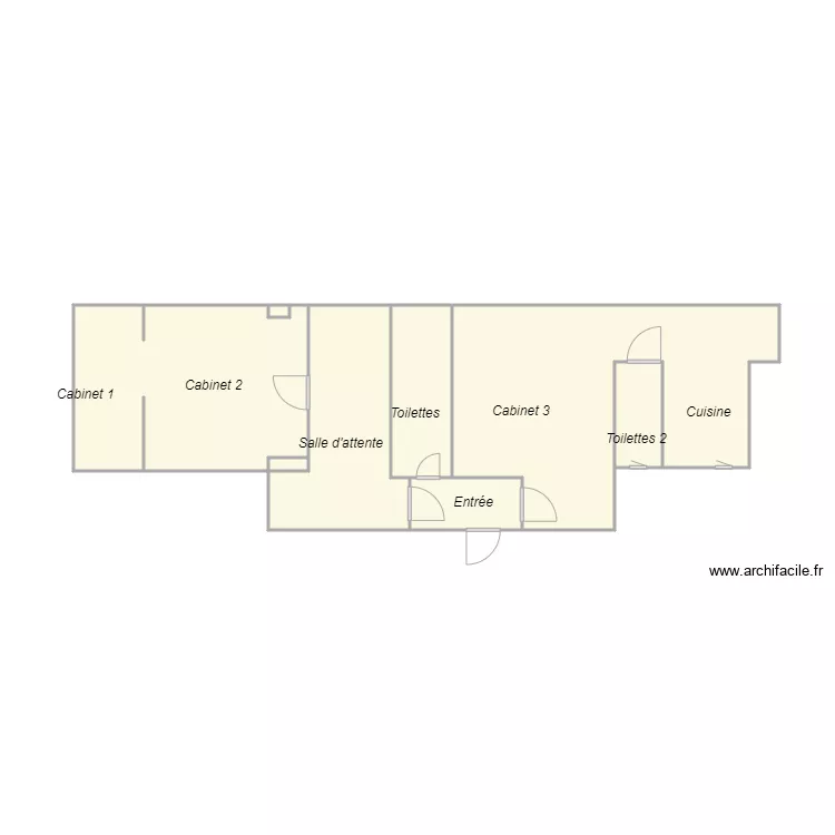 Croquis SCI OCEANE  Lot 1. Plan de 