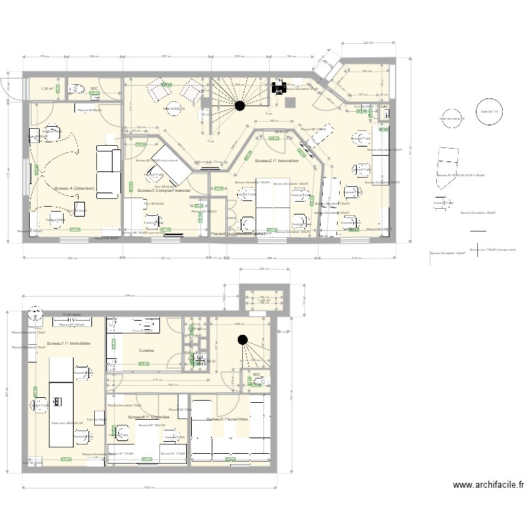 RdC sS New Bureau FS Proposition 3. Plan de 0 pièce et 0 m2