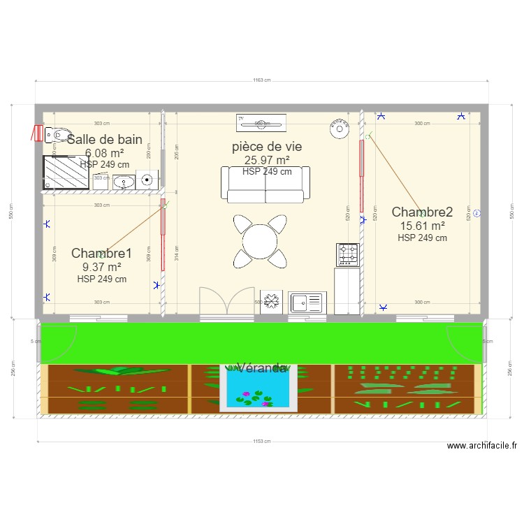 ma maison 2. Plan de 0 pièce et 0 m2