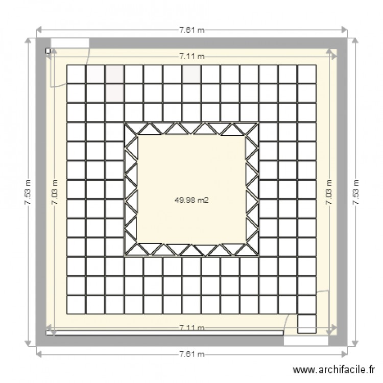 salle de cours menuiserie. Plan de 0 pièce et 0 m2