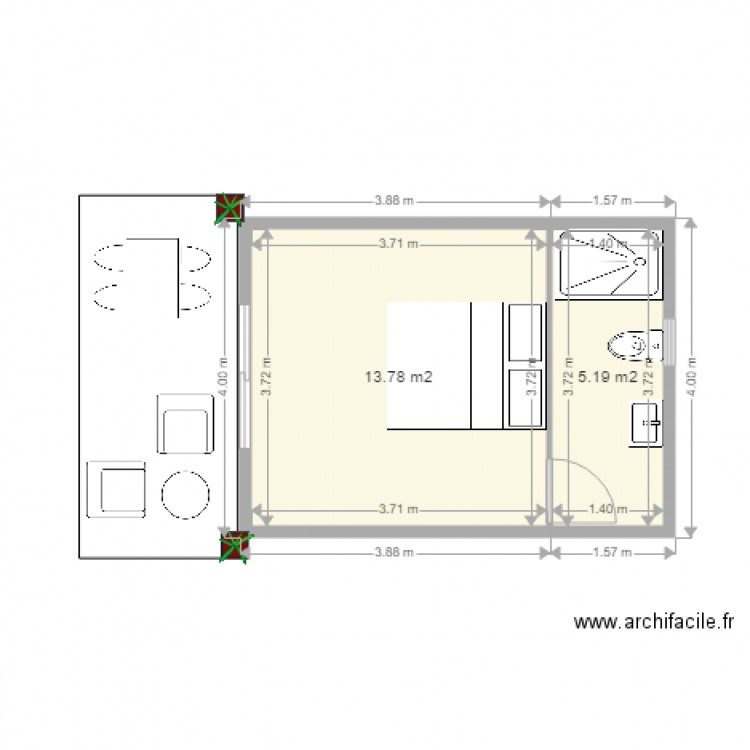 Plan. Plan de 0 pièce et 0 m2