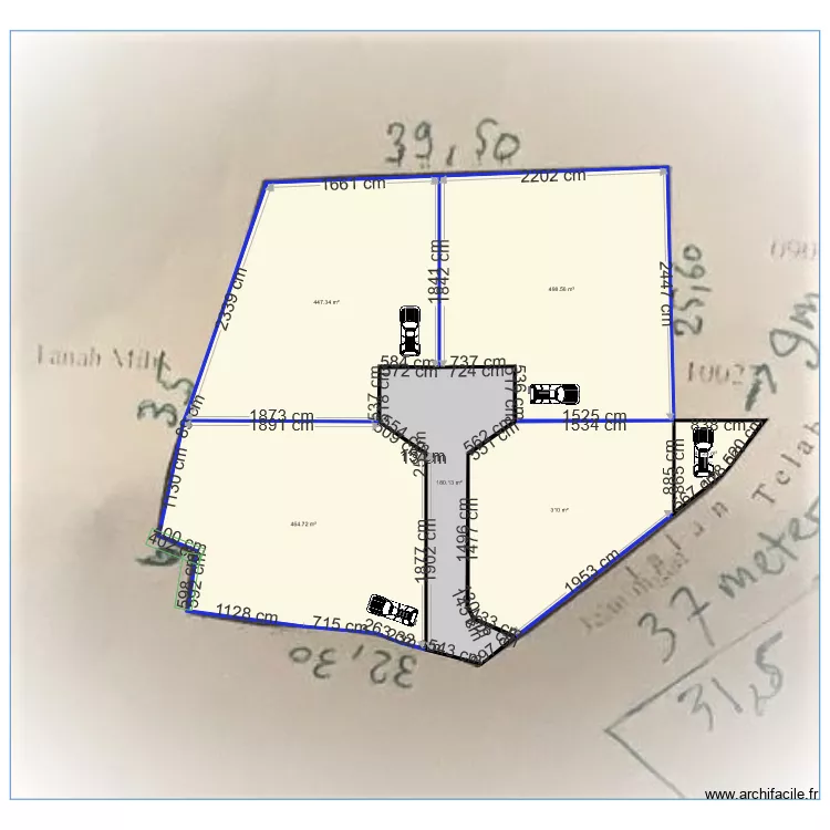 Plan division répartition chemin accès V2 test. Plan de Plan division répartition chemin accès V2 test. Plan de