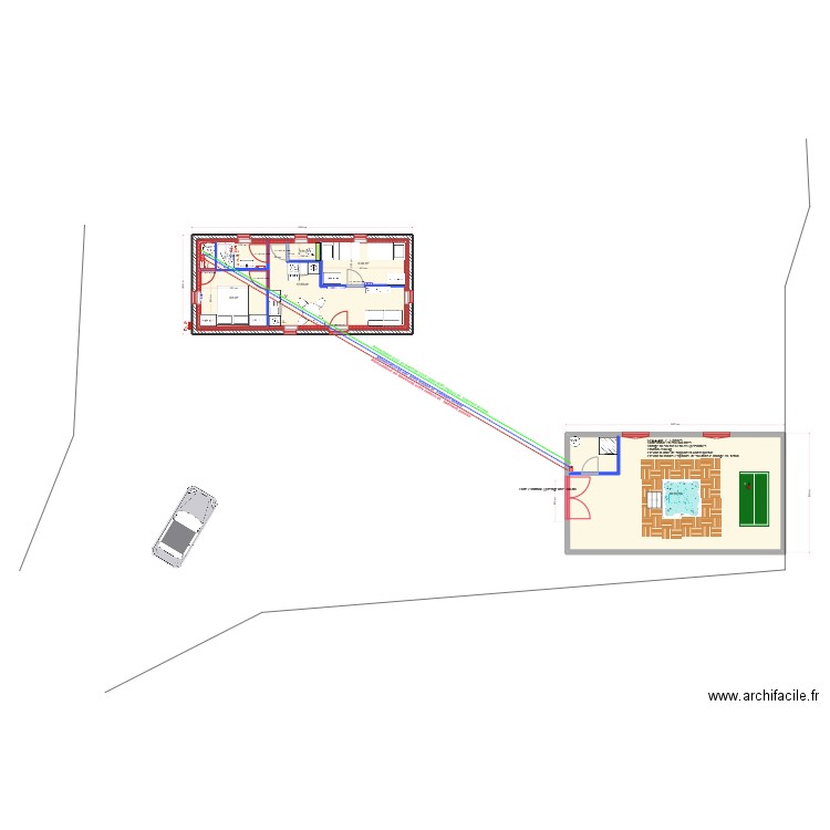 le Quemener beg leguer 24/07. Plan de 11 pièces et 205 m2