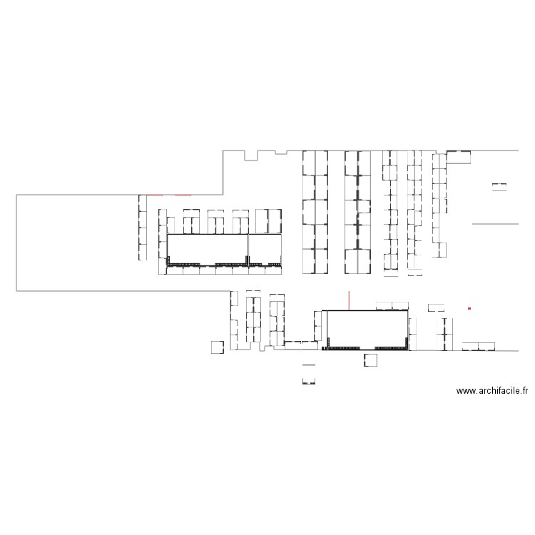 premier test à 2 circulations. Plan de 0 pièce et 0 m2