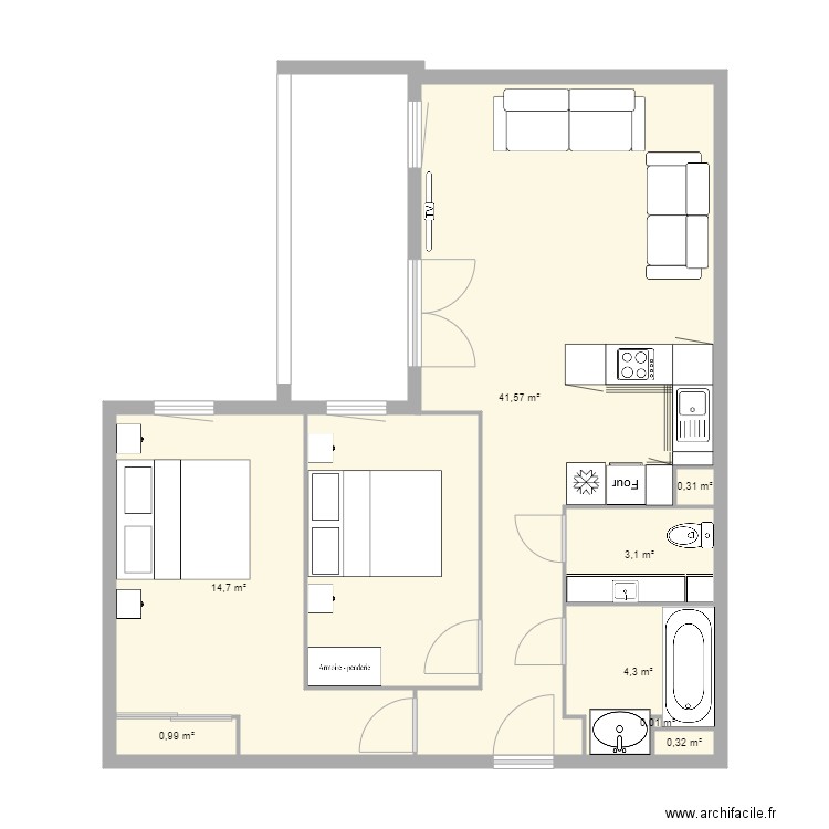 Plan Kais. Plan de 0 pièce et 0 m2