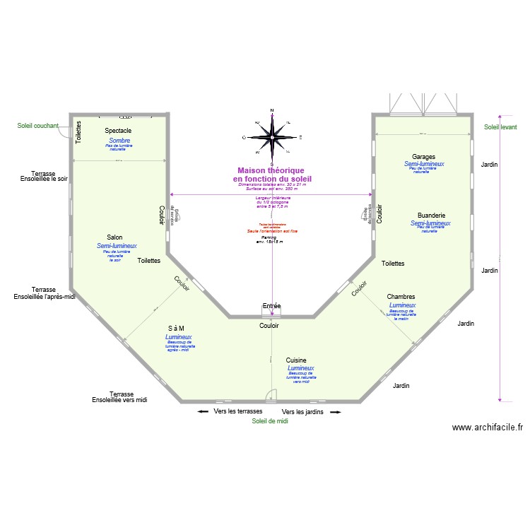 Maison cardinale 02. Plan de 0 pièce et 0 m2