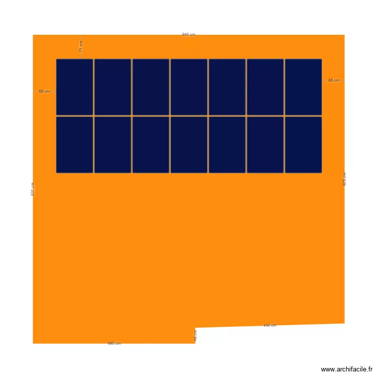 CALEPINAGE M. JUNOD. Plan de 