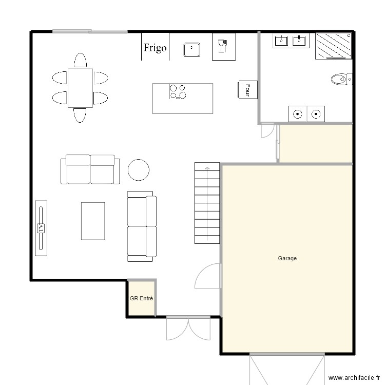 Maison 2 étage v1. Plan de 0 pièce et 0 m2