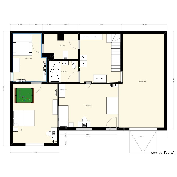 plan maison bas 2. Plan de 9 pièces et 110 m2