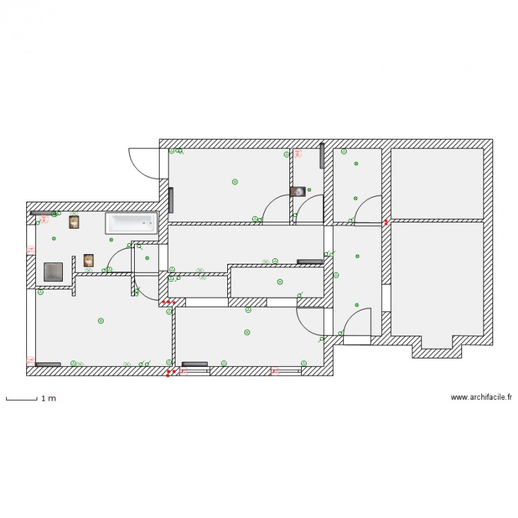 Maison - Plan ELEC. Plan de 0 pièce et 0 m2