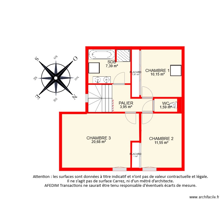 BI 7712 ETAGE. Plan de 0 pièce et 0 m2