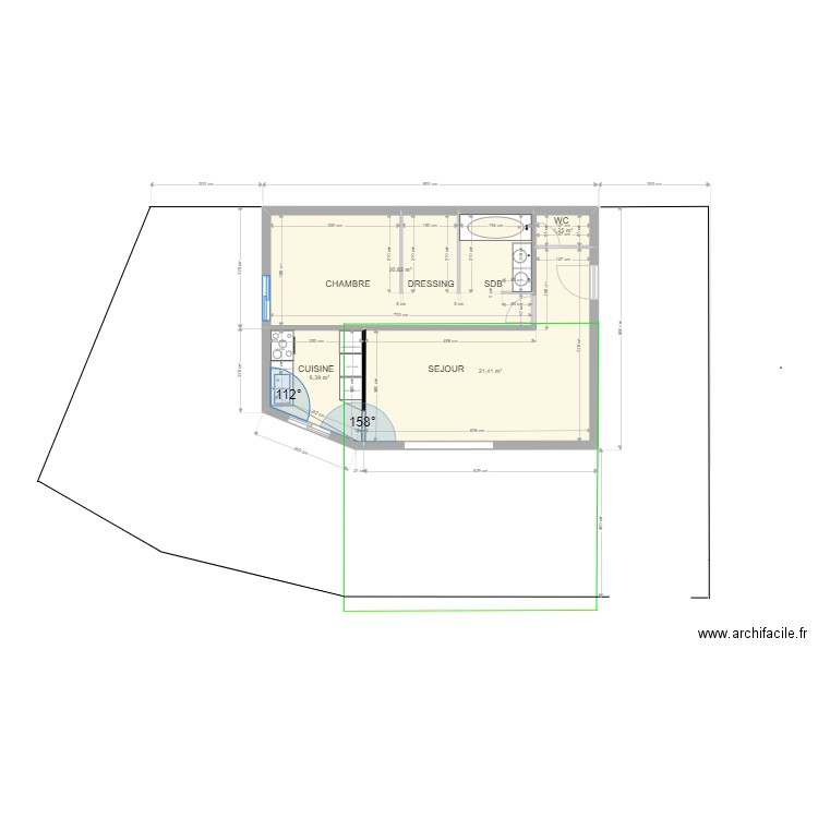 DESSUS 1. Plan de 0 pièce et 0 m2