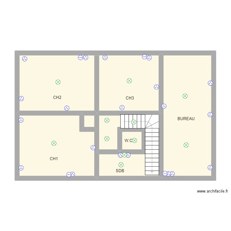 FABIEN MARTIN ETAGE. Plan de 0 pièce et 0 m2