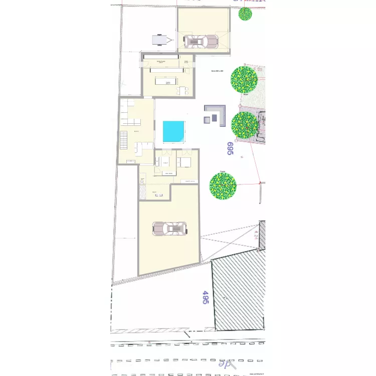 maison v6. Plan de 