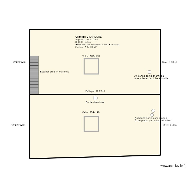 GILARDONE. Plan de 0 pièce et 0 m2