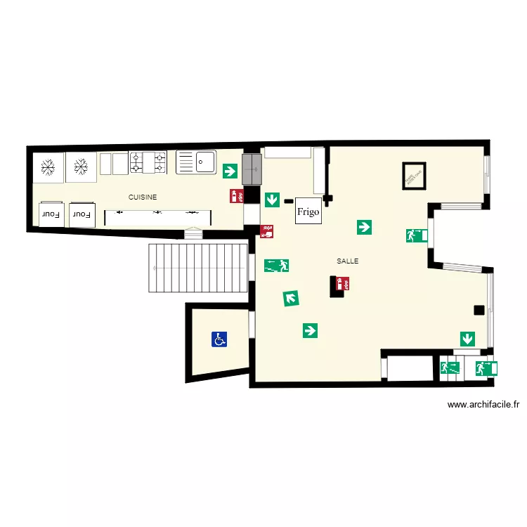 resto romainville. Plan de 