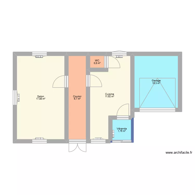 Surfaces dimensionnement. Plan de 6 et 49 m² Surfaces dimensionnement. Plan de 6 et 49 m²