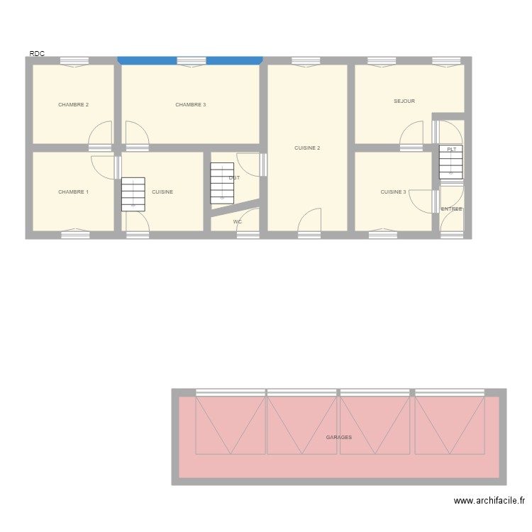 LANDEAU RDC. Plan de 0 pièce et 0 m2