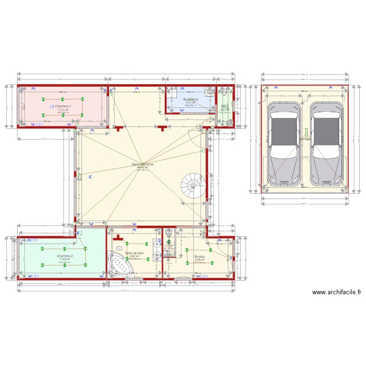 Maison Habitation ST CLAIR Electricité. Plan de 0 pièce et 0 m2