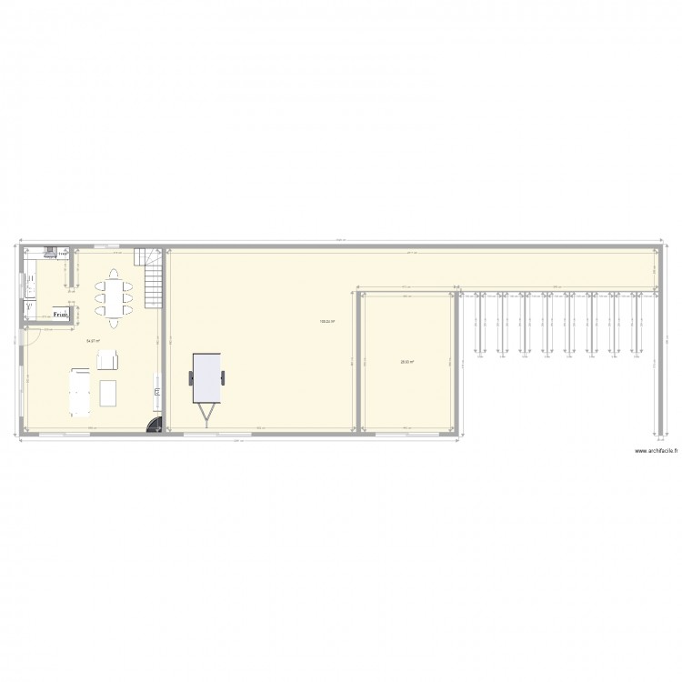 habitation stabulation chevaux. Plan de 0 pièce et 0 m2
