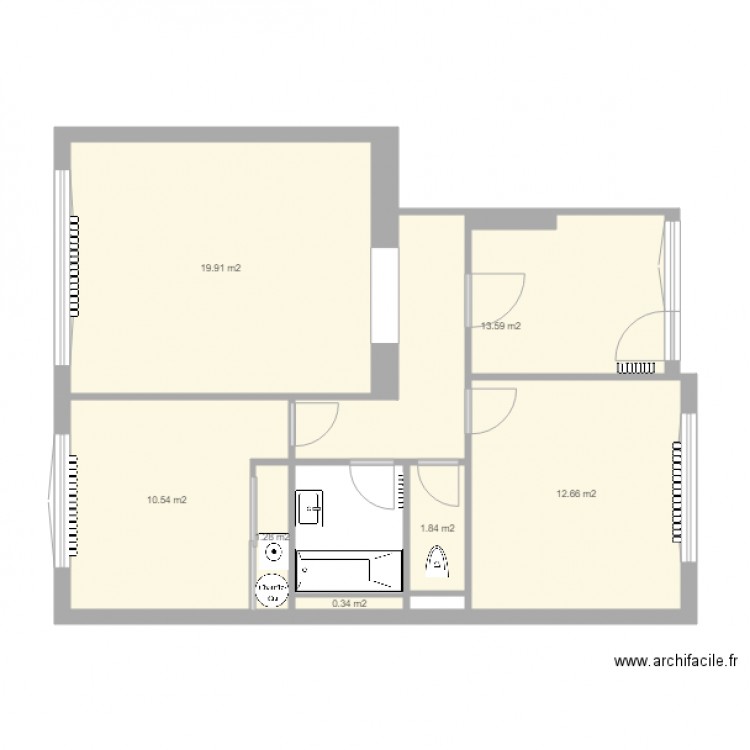 sandrine. Plan de 0 pièce et 0 m2