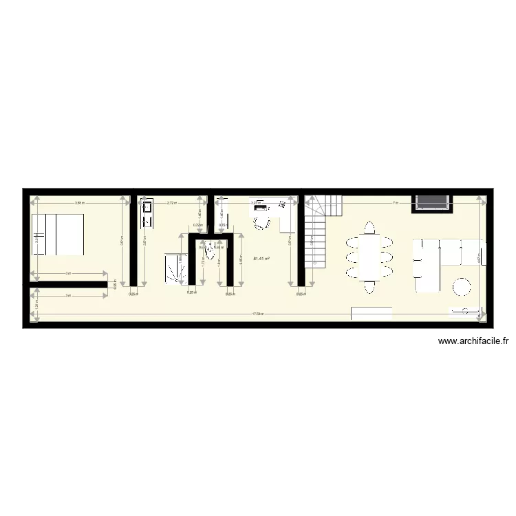 long&egrave;re. Plan de 