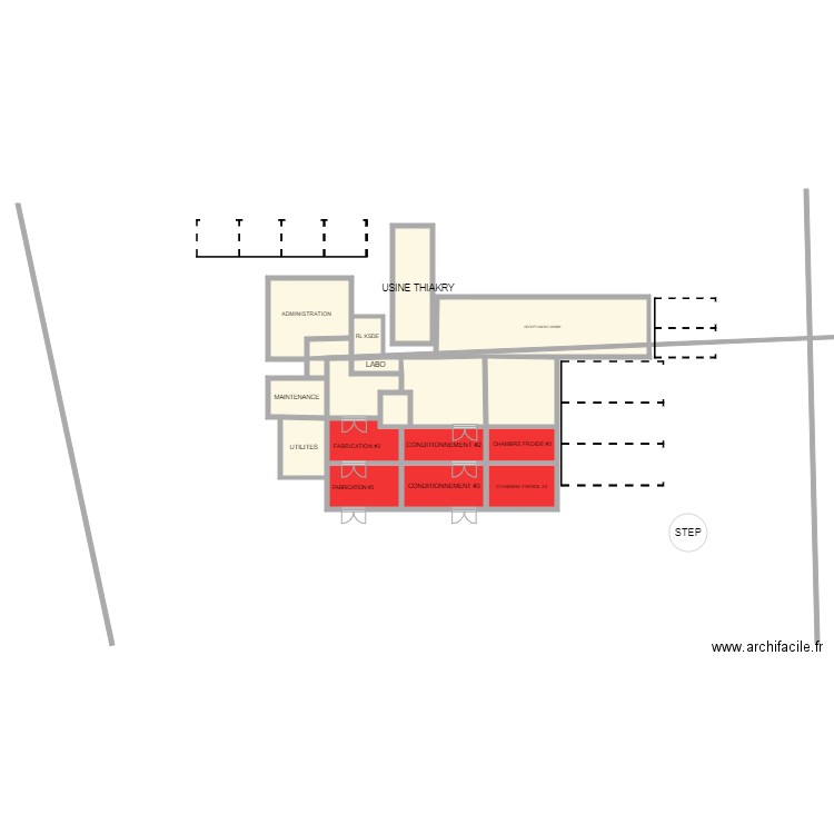 USINE 2. Plan de 0 pièce et 0 m2